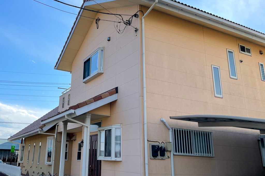 常陸大宮市　E美容室様　店舗の外壁塗装